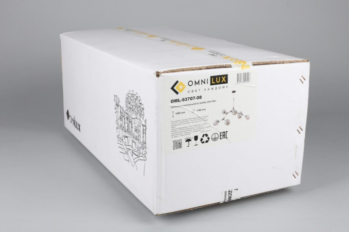 Люстра потолочная с лампочками Omnilux OML-93707-08+Lamps 