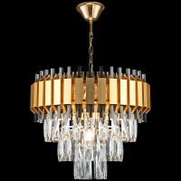 Подвесная хрустальная люстра Reluce 02144-0.4-05 FGD+BK (1425090)