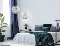 Подвесная люстра в виде шара с хрустальными вставками Maytoni Palla MOD092PL-12CH