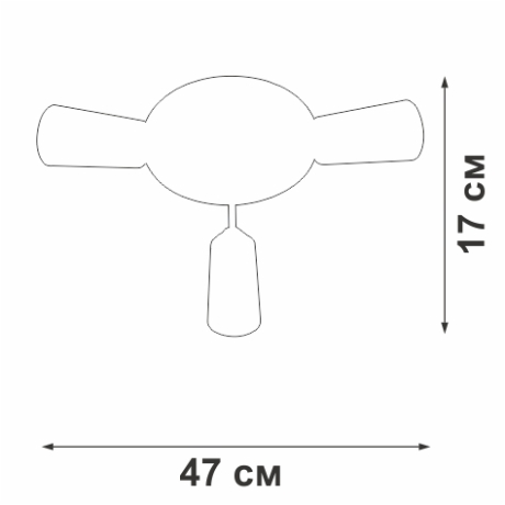 Потолочная люстра Vitaluce V3762 V3762-1/3PL 