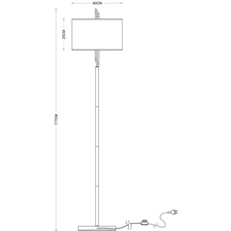 Торшер Arte Lamp Julietta A5037PN-2CC 