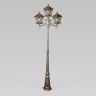 Уличный фонарный столб Elektrostandard Cassiopeya F/3 черное золото (a025298)