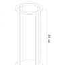 Наземный низкий светильник Arte Lamp Hassaleh A3370PA-1BK