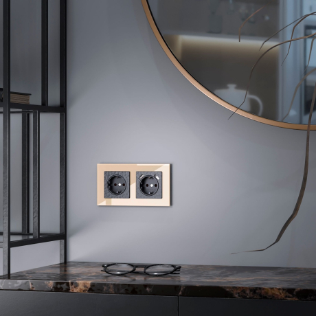 Рамка на 2 поста (шампань) Werkel W0021111