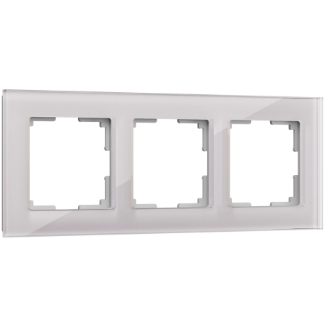 Рамка на 3 поста (дымчатый,стекло) Werkel W0031117