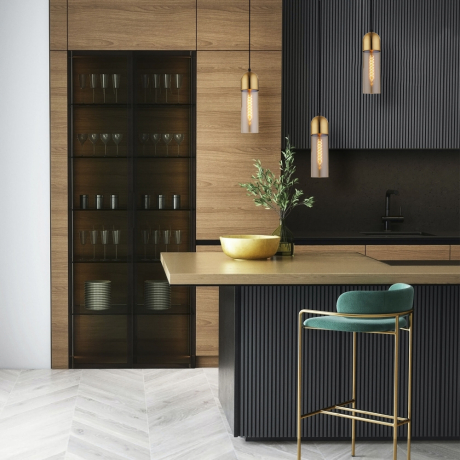 Подвесной светильник Airon Eurosvet 50180/1 янтарный (a052424) 