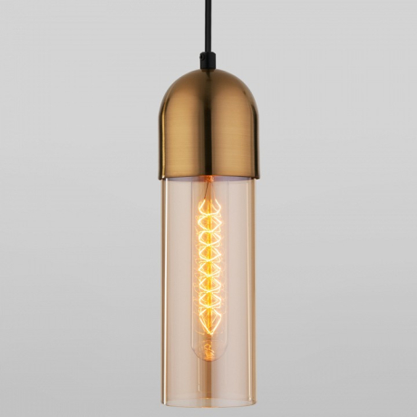 Подвесной светильник Eurosvet Airon 50180/1 янтарный 