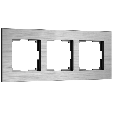 Рамка на 3 поста  AluMax (алюминий) W0033506 Werkel (a066326) 