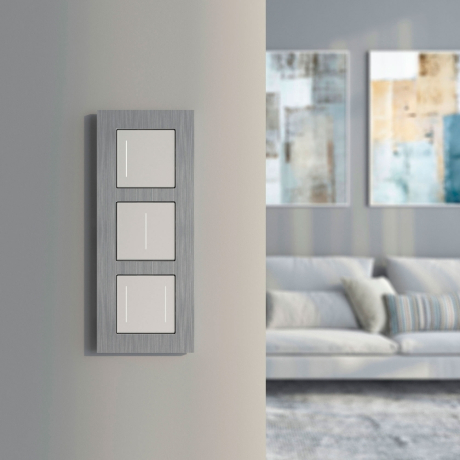 Рамка на 3 поста  AluMax (алюминий) W0033506 Werkel (a066326) 