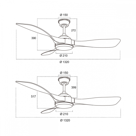 Светильник-вентилятор с пультом Storm Sonex 7701/24L 