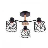 Потолочная люстра Escada 508/3PL E27*60W Black DALLAS