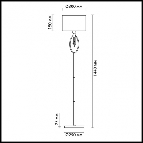 Торшер Neoclassi Lumion 4516/1F