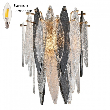 Светильник настенный с лампочкой iLamp W2543-1 GD+Lamps