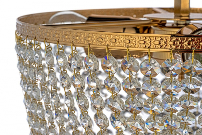 Потолочная люстра с лампочками Arti Lampadari Stella E 1.3.30.504 G+Lamps 