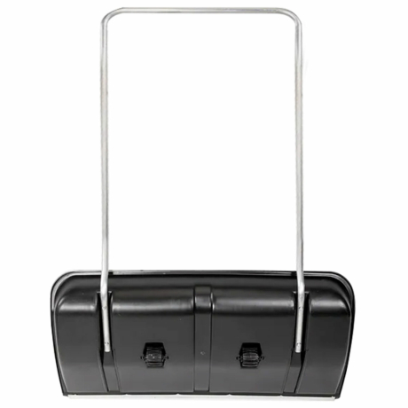 Лопата снегоуборочная (скрепер) на колесах, пластиковая, 82х45 см, высота 120 см, металлическая ручка, №8 (600827)