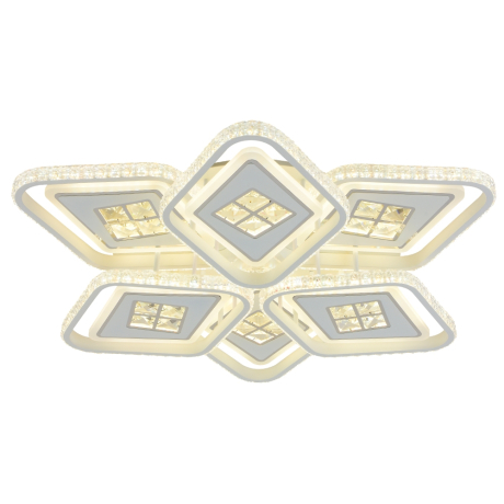 Светодиодная диммируемая люстра с ПДУ Profit Light 8054/3+3 WHT 324W 