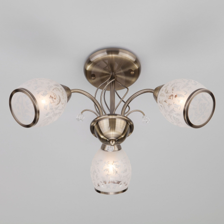 Люстра на штанге Eurosvet Gabriella 30026/3 античная бронза 