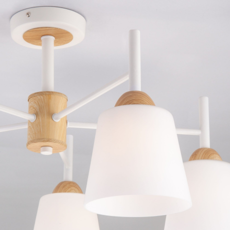 Люстра на штанге Eurosvet Fresco 70085/5 белый 