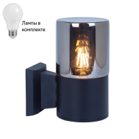 Уличный настенный светильник с лампочкой Arte lamp A6218AL-1BK+Lamps