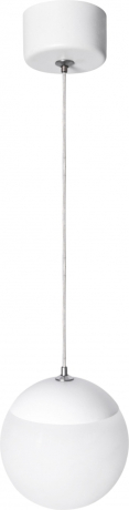 Нарушена упаковка!  <767102> Светильник подвесной (подвес) ЭРА ADELAIDA PL35 WH G9 потолочный шар белый Б0062944