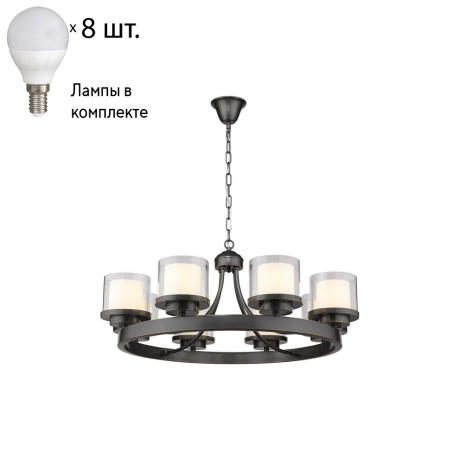 Подвесная люстра с лампочками Wertmark WE247.08.503+Lamps 