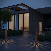 359539 STREET NT25 000 коричневый Светильник ландшафтный настенный IP65 LED 2*5W 3000К 100-240V NETZ NOVOTECH