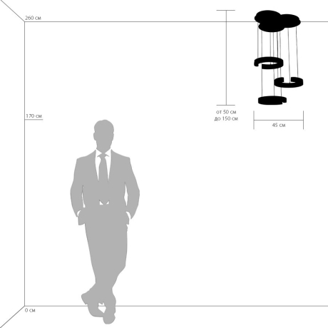 763347 Подвесная светодиодная люстра Lightstar Unitario