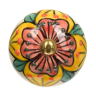 Нарушена упаковка! <303120> 66127 BLUMEN HAUS Ручка керамическая для мебели ''Марокканский узор'', ручная роспись, цвет разноцветный /246/6