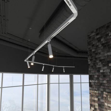 Гибкий коннектор для однофазного шинопровода Elektrostandard TRC-1-1-FLEX-WH / Гибкий коннектор для однофазного шинопровода (белый) (a039587) 