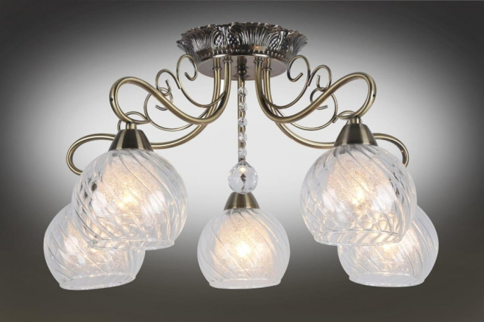 Люстра с поддержкой Алисы потолочная Omnilux OML-53507-05-A 