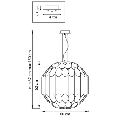 Подвесная люстра Lightstar Siena 720807 