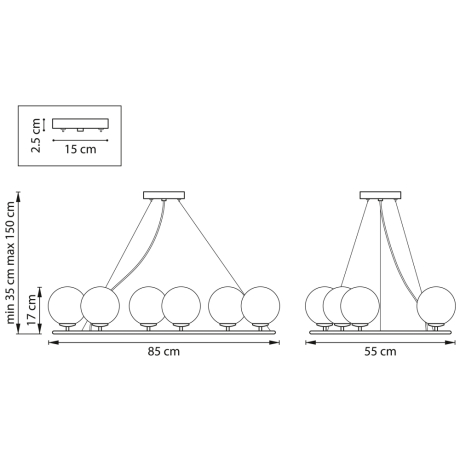 Подвесная люстра Lightstar Croco 815360 