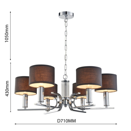 Подвесная люстра Favourite Ignitus с поддержкой Алиса 2599-6P-A 