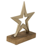427543 Фигурка Звезда BALIGUIAN L150, B50, H160 алюминий, дерево, золотой, натуральный Eglo 