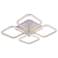 Потолочный диммируемый светильник с пультом ДУ Profit Light 8049/4 WHT 99W+8W RGB