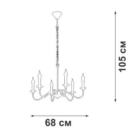 Подвесная люстра Vitaluce V3987 V3987-1/6 