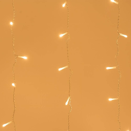 2*2,5м. Гирлянда занавес теплый свет Ardecoled 230V ARD-Curtain-Home-2000X2500-Clear-300Led Warm (24835)