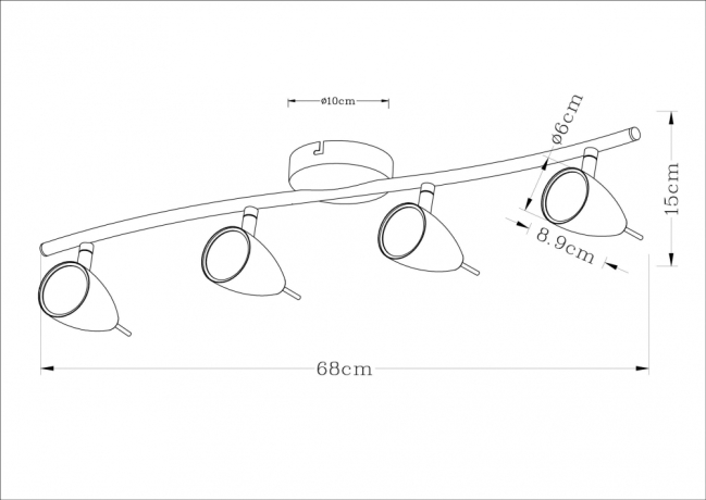 Спот Arte Lamp Regista A1966PL-4GY 