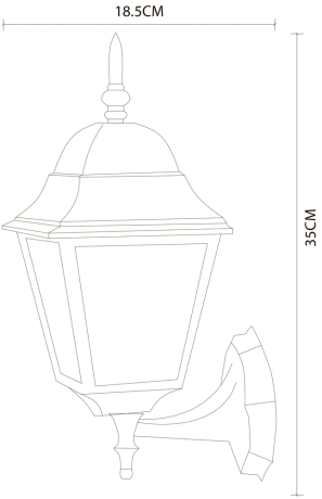Светильник на штанге Arte Lamp Bremen A1011AL-1BK