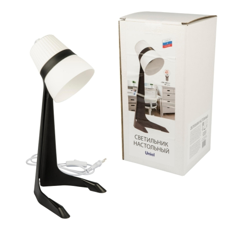 Светильники настольные Uniel ULO-K22 D/E14/A BLACK/WHITE (UL-00009541)