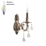 Бра в комплекте с Led лампами Lucia Tucci Barletta W122.1 Coffe Gold+Lamps 