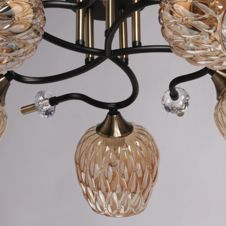 Люстра потолочная с лампочками DeMarkt 324019405+Lamps 