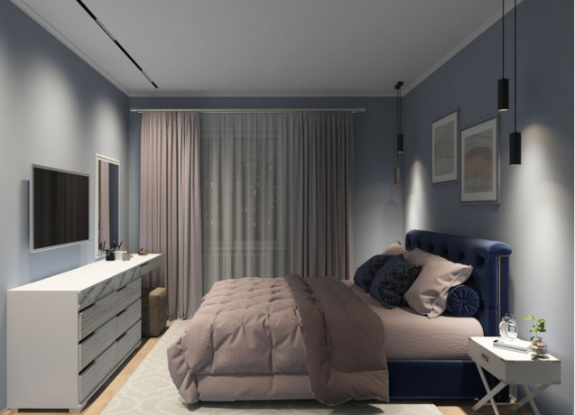 Однофазный LED светильник 18W 3000-6000К для трека с поддержкой ''Алиса'' Denkirs DK8002-BK 