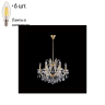Подвесная люстра Crystal Lux с лампочками Hollywood SP6 Gold+Lamps E14 Свеча 