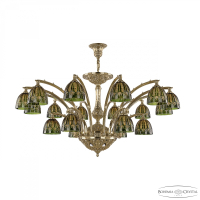 Люстра подвесная Bohemia Ivele Crystal 72111/12+6/420 AZ G P1 D Amber-Green/H-1I