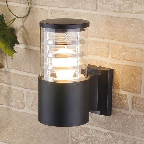 Уличный настенный светильник Elektrostandard Techno 1408 черный  (a032622)