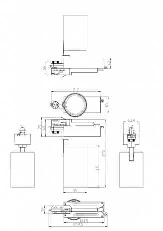 Трековый светодиодный светильник ЭРА SТR-30-36-40K-B30 Б0049766 