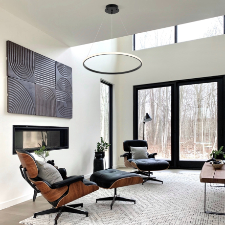 Подвесная люстра с пультом ДУ Eurosvet Collars 90264/1 черный