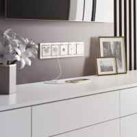 ТВ-розетка проходная (белый) W1184001 Werkel (a051116)