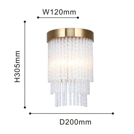 Светильник на стену с Led лампочками в комплекте Favourite 4189-2W+Lamps 